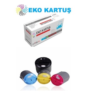Eko Kartuş Xerox Phaser 6110MFPS 6110 (106R01203-04-05-06) Set Muadil Toner (Siyah)