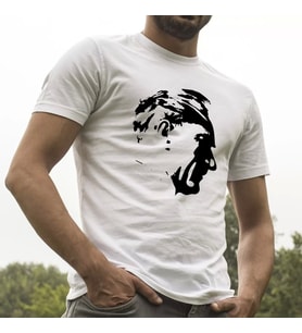 Atatürk Silüet Beyaz Tişört
