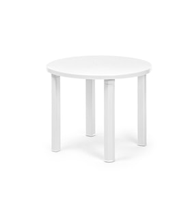 Omnipazar SY-2550 Beyaz Yuvarlak Plastik Masa 90x73 cm
