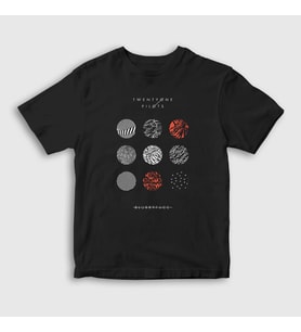 Presmono Unisex Çocuk Siyah Blurryface Twenty One Pilots T-Shirt 119369tt
