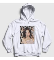 Presmono Unisex Beyaz Poster V2 Kim Sejeong Kapüşonlu Sweatshirt 524390tt (Beyaz)