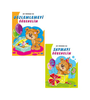 AYI POFUDUK İLE GÖZLEMLEMEYİ ÖĞRENELİM VE SAYMAYI ÖĞRENELİM SETİ (2 KİTAP)