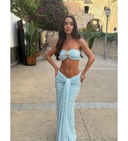 Mavi SYDNEY Seashell Lace Etekli İkili Taklım