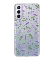 PrintiFy Samsung Galaxy S21 Plus ile Uyumlu 1mm Slim Fit Water Color 3 Baskılı Şeffaf  Kılıf