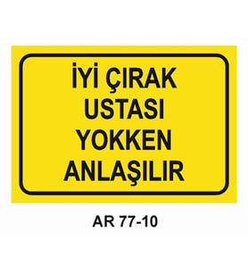 İŞ GÜVENLİĞİ UYARI LEVHASI 1 ADET PVC 21 X 29CM