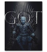 Cakatablo MDF (Ahşap) Tablo Game of Thrones Night King Tahtta