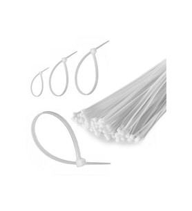 100 Adet Plastik Cırt Kelepçe Kablo Bağı Kablo Düzenleyici-4.8 X 380 MM