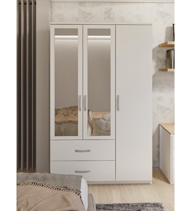 Gm 851 Home Aynalı 3 Kapı 2 Çekmeceli Gardırop