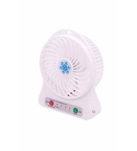 Pazariz Masa Üstü Şarjlı Mini Vantilatör 3 Kademeli Usb Mini Fan Beyaz