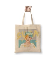 Bts Suga Beyaz Bez Çanta Uzun Saplı Alışveriş Çantası Plaj Çantası