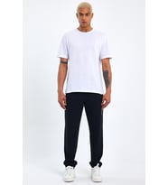 Süperlife Erkek Regular Fit Broklyn Baskılı İnce Eşofman Altı SPR 203 (Siyah)