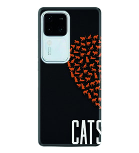 Vivo V30 Kılıf Silikon Desen Özel Seri Cats 1792