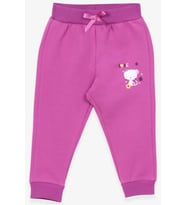 Breeze Kız Bebek Eşofman Altı Kedi Baskılı 6 Ay-2 Yaş, Lila