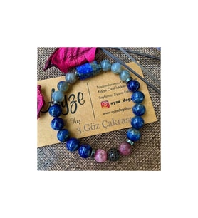 Lapis Lazuli , Lepidolit Ve Labradorit Bileklik