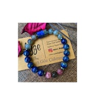 Lapis Lazuli , Lepidolit Ve Labradorit Bileklik