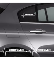 Chrysler Concorde İçin Uyumlu Aksesuar Oto Ritim Sticker 2 Adet 20*9 Cm