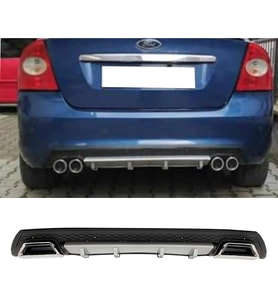 Ford Focus 2 Gri Difüzör Çiftli Kare Egzoz Görünümlü D Tip Difizör 2004 - 2010