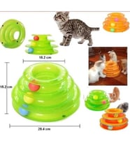 3 Katlı Kedi Oyuncağı Kedi Başlıklı