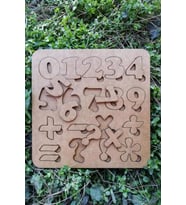 Eğitici Puzzle Eğitici Ahşap Puzzle Yapboz Rakamlar 