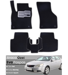 CHEVROLET EPİCA (2006-2012) Uyumlu EVA Paspas Tam Set–Araca Özel,Su Geçirmez,Kolay Montaj