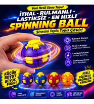Spinning Ball Bas Döndür Stres Topu Oyuncağı İthal Rulmanlı Yaylı Hızlı Topaç Uzun Dönüş Dönen Top Spin Ball Spinner