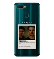 Oppo A5S/AX7/A12 Uyumlu Teen Wolf Minimalist Poster Desenli Şeffaf Telefon Kılıfı