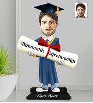 Kişiye Özel Mezuniyet Erkek Ahşap Biblo-2