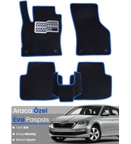 SKODA SCALA (2019-2025) Uyumlu EVA Paspas Tam Set–Oto Paspas,Araca Özel,Kolay Montaj