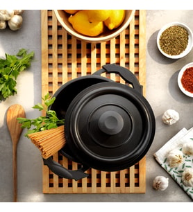 Lexroo Black Master Derin Tencere-20 Cm