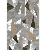 Eliana Home Baskılı, Yıkanabilir Kaymaz Taban Salon Halısı LNA0456 100x150 cm (Gri)