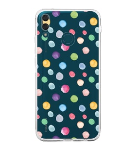 PrintiFy Huawei Y9 2019 ile Uyumlu Water Color 6  Kamera Korumalı Şeffaf  Kılıf