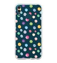 PrintiFy Huawei Y9 2019 ile Uyumlu Water Color 6  Kamera Korumalı Şeffaf  Kılıf