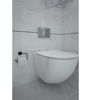 Yapışkanlı Siyah Kare Açık Tuvalet Kağıtlığı Wc Kağıtlık Tuvalet Kağıdı Askısı