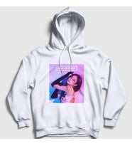 Presmono Unisex Beyaz Jennie Blackpink Kapüşonlu Sweatshirt 271917tt