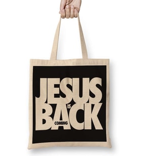 Jesus is Coming Back Bez Çanta Uzun Saplı