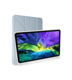 Durukar® iPad Pro 12.9 (2021) Kılıf Kalemlikli Mars Tablet Kılıfı - Mavi