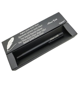 Signator® C593 Mat Siyah Roller Kalem  İsme Özel Kalem  Hediyelik Kalem (Karışık)