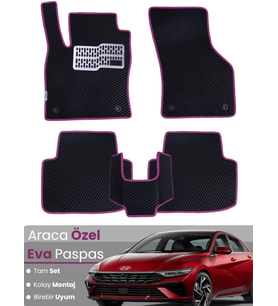 HYUNDAİ ELANTRA (2020-2025) Uyumlu EVA Paspas Tam Set–Araca Özel,Kolay Montaj,Su Geçirmez