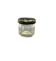 40ml şeffaf cam konserve kavanozu siyah kapaklı, 12 adet, cam kavanoz, konserve kavanozu, reçel kavanozu, bal kavanozu, saklama kavanozu