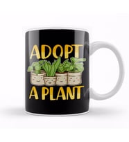 Cute Adopt a Plant Succulent & Gardening Planting Kupa Bardak Porselen