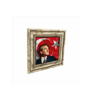 Mustafa Kemal Atatürk Baskılı Taş Tablo 25X25
