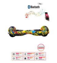 CityMate Elektrikli Kaykay Hoverboard 6.5 Inch scooter  Desenli Akıllı Denge - D21