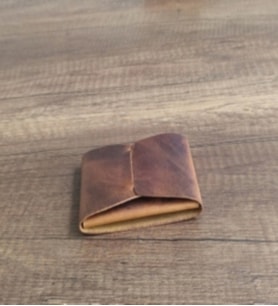 Sumerian Minimalist Crazy Deri Dikey Ön Cep Cüzdanı Cat Sarısı (Anahtarlık Hediye)