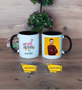 Drama Öğretmeni Kupa Bardak Siyah Fotoğraflı Öğretmenler Günü Hediyesi