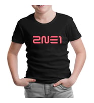2NE1 - Logo Siyah Çocuk Tshirt