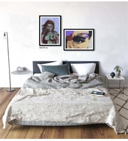 Çerçeveli Doku Efektli Tablo Seti 125x60 cm