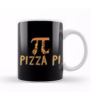 Cute & Funny Pizza Pi Pizza Pie Math Joke Pun Kupa Bardak Porselen