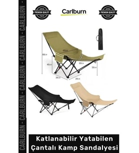 #Sandalye Dayanıklı Taşınabilir Metal Gövde Konforlu Piknik Katlanabilir Yatabilen Çantalı Kamp San