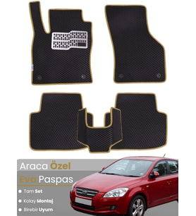 KİA CEED (2007-2011) Uyumlu EVA Paspas Tam Set–Araca Özel,Kolay Montaj,Su Geçirmez
