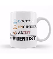 Doctor Engineer Artist Dentist 34 Kupa Bardak Porselen